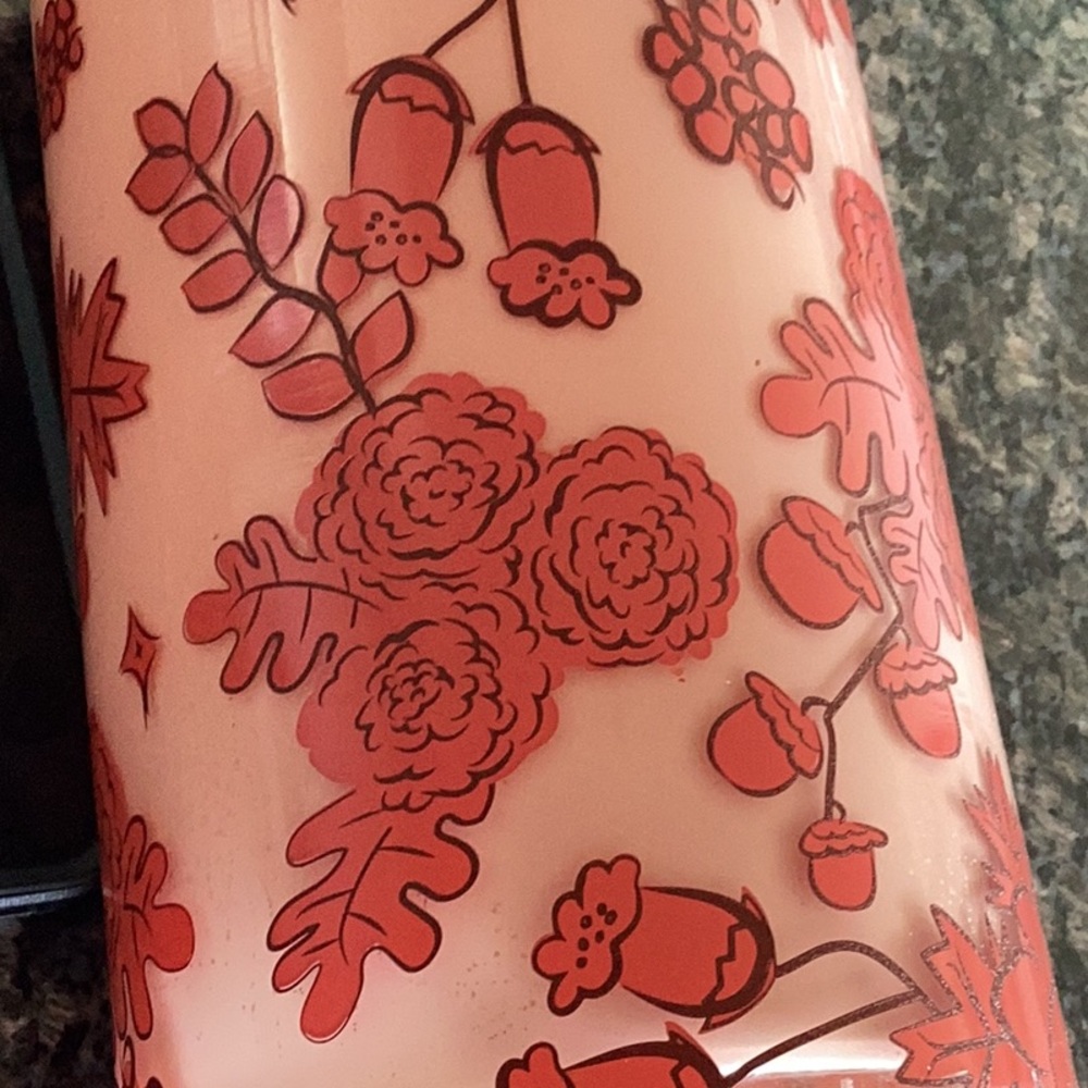 FLOWER PATTERN FROSTED GLASS VASE - Picture 5 of 6